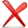 Regular Red X Icon 32x32 png